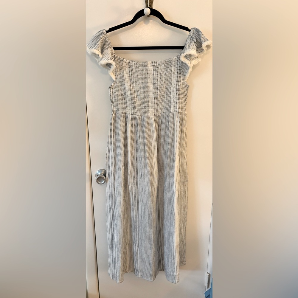 THML Smocked Maxi Dress NWT small
